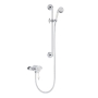 Heritage Glastonbury Exposed Mixer Shower with Shower Kit - Chrome