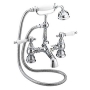 Heritage Glastonbury Bath Shower Mixer Tap - Chrome
