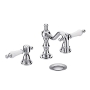 Heritage Glastonbury 3-Hole Swivel Spout Basin Mixer Tap with Pop Up Waste - Chrome