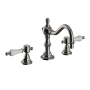 Heritage Glastonbury 3-Hole Swivel Spout Basin Mixer Tap with Pop Up Waste - Brushed Nickel