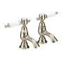Heritage Glastonbury Basin Taps Pair - Vintage Gold