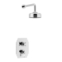 Heritage Hartlebury Dual Concealed Mixer Shower with Fixed Head - Chrome