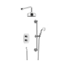 Heritage Hartlebury Dual Concealed Mixer Shower with Shower Kit + Fixed Head - Chrome
