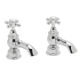 Heritage Hartlebury Bath Taps Pair - Chrome