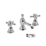 Heritage Hartlebury 3-Hole Basin Mixer Tap with Pop Up Waste - Chrome