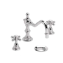 Heritage Hartlebury 3-Hole Swivel Spout Basin Mixer Tap with Pop Up Waste - Chrome