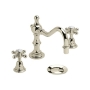 Heritage Hartlebury 3-Hole Swivel Spout Basin Mixer Tap with Pop Up Waste - Vintage Gold