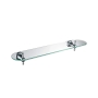 Heritage Holborn Single Glass Shelf - Chrome