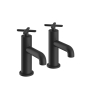 Heritage Salcombe Bath Taps Pair - Matt Black