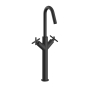 Heritage Salcombe Tall Basin Mixer Tap - Matt Black