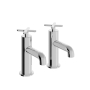 Heritage Salcombe Bath Taps Pair - Chrome