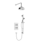 Heritage Trinity Dual Concealed Mixer Shower with Shower Kit + Fixed Head - Chrome