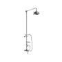 Heritage Trinity Exposed Mixer Shower with Fixed Riser Kit & Diverter to Handset - Chrome