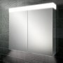 HiB Apex 100 Aluminium Bathroom Cabinet with Mirrored Sides 700mm H X 1000mm W