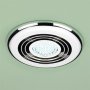 HiB Turbo Inline Bathroom Fan With Built Cool White LED 145mm Diameter