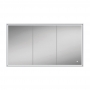 HiB Vanquish 120 Triple Door Recessed LED Bathroom Cabinet 730mm H X 1230mm W
