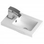 Hudson Reed Compact Inset Basin 400mm Wide - White