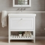 Hudson Reed Bexley 800mm Floor Standing Vanity Unit with Fireclay Basin