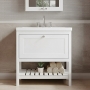 Hudson Reed Bexley 800mm Floor Standing Vanity Unit with Fireclay Basin