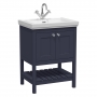 Hudson Reed Bexley Floor Standing Vanity Unit with 1TH Basin 600mm Wide - Indigo Blue