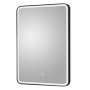 Hudson Reed Hydrus Black Framed LED Touch Sensor Bathroom Mirror 700mm H x 500mm W