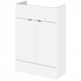 Hudson Reed Fusion Compact Vanity Unit 600mm Wide - Gloss White