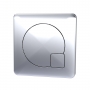 Hudson Reed Contemporary Square Dual Flush Push Button - Chrome