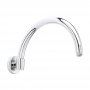 Hudson Reed Curved Wall Mounted Shower Arm 343mm Length - Chrome