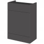 Hudson Reed Fusion WC Unit 600mm Wide - Gloss Grey