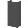 Hudson Reed Fusion Vanity Unit 400mm Wide - Gloss Grey