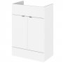 Hudson Reed Fusion Vanity Unit 600mm Wide - Gloss White