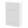Hudson Reed Fluted WC Unit 500mm Wide - Satin White