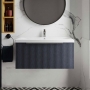 Hudson Reed Fluted 800mm 1-Drawer Wall Hung Vanity Unit