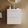 Hudson Reed Fluted 500mm 2-Drawer Wall Hung Vanity Unit