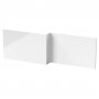 Hudson Reed MDF L-Shaped Front Bath Panel 540mm H x 1700mm W - Gloss White