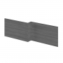 Hudson Reed MFC Shower Bath Front Panel 520mm H x 1700mm W - Anthracite Woodgrain