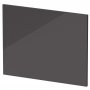 Hudson Reed MFC Square Shower End Bath Panel 540mm H x 700mm W - Gloss Grey