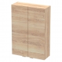Hudson Reed Fusion Wall Unit 500mm Wide - Bleached Oak