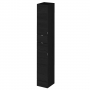 Hudson Reed Fusion Tall Tower Unit 300mm Wide - Charcoal Black Woodgrain