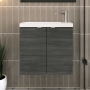 Hudson Reed Fusion Slimline 600mm 2-Door Wall Hung Vanity Unit