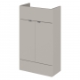 Hudson Reed Fusion Compact Vanity Unit 500mm Wide - Pebble Grey