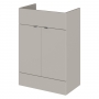 Hudson Reed Fusion Vanity Unit 600mm Wide - Pebble Grey