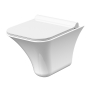 Hudson Reed Grace Wall Hung Rimless Toilet - Soft Close Seat