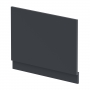 Hudson Reed Juno Straight Bath End Panel and Plinth 560mm H x 750mm W - Satin Anthracite