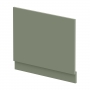 Hudson Reed Juno Straight Bath End Panel and Plinth 560mm H x 700mm W - Satin Green