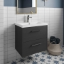 Hudson Reed Juno 600mm 2-Drawer Wall Hung Vanity Unit
