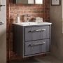 Hudson Reed Lille 600mm 2-Drawer Wall Hung Vanity Unit with Ceramic Basin