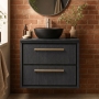 Hudson Reed Lille 600mm 2-Drawer Wall Hung Vanity Unit with Countertop
