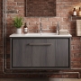 Hudson Reed Lille 800mm 1-Drawer Wall Hung Vanity Unit with Ceramic Basin