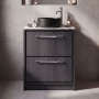 Hudson Reed Lille 600mm 2-Drawer Floor Standing Vanity Unit with Countertop